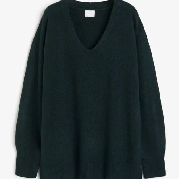 H&M Oversized  Sweater 1089158018004 Dark green M - Picture 1 of 13